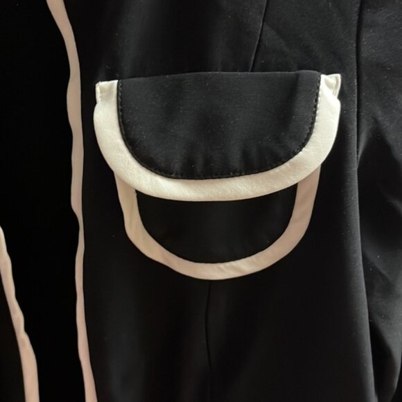 Joseph Ribkoff Black Vanilla Open Front Jacket 2 - Picture 3 of 4